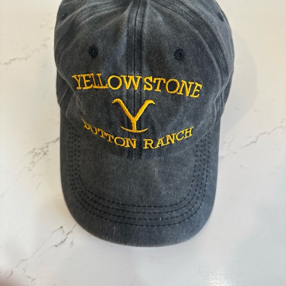 Yellowstone Dutton Ranch Gray Adjustable Cotton Cap